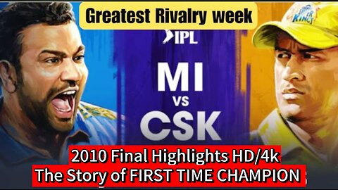 "IPL 2010 Final – CSK’s First Ever Title Win vs MI!"