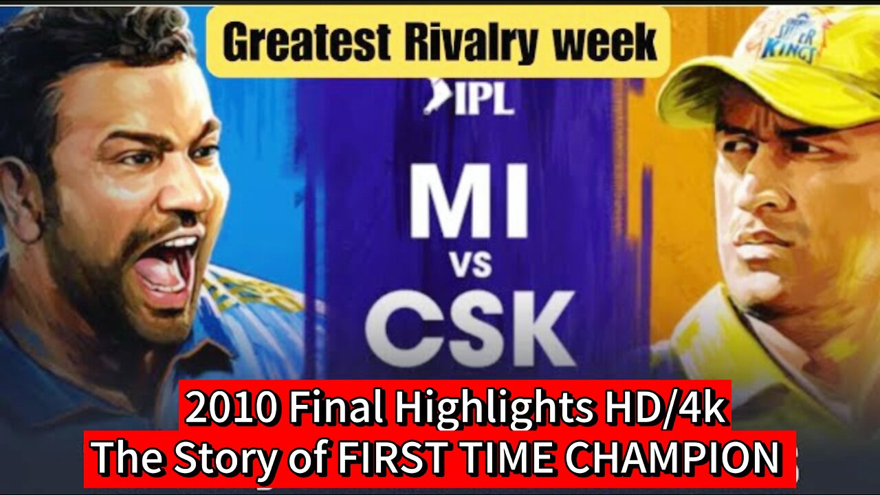 "IPL 2010 Final – CSK’s First Ever Title Win vs MI!"