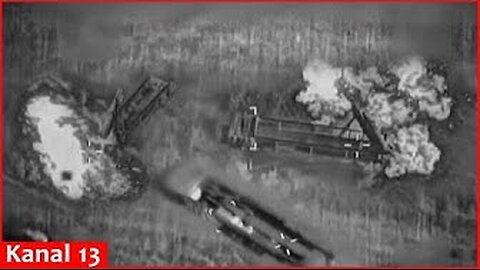 Military says video shows strikes on 'surface-to-surface missile launchers' in Iran