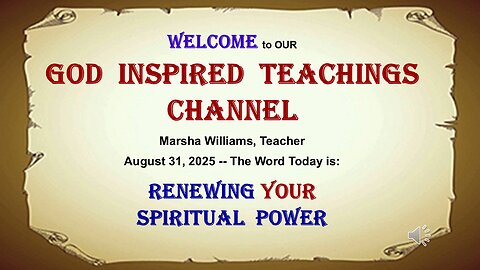 Renewing Your Spiritual Power