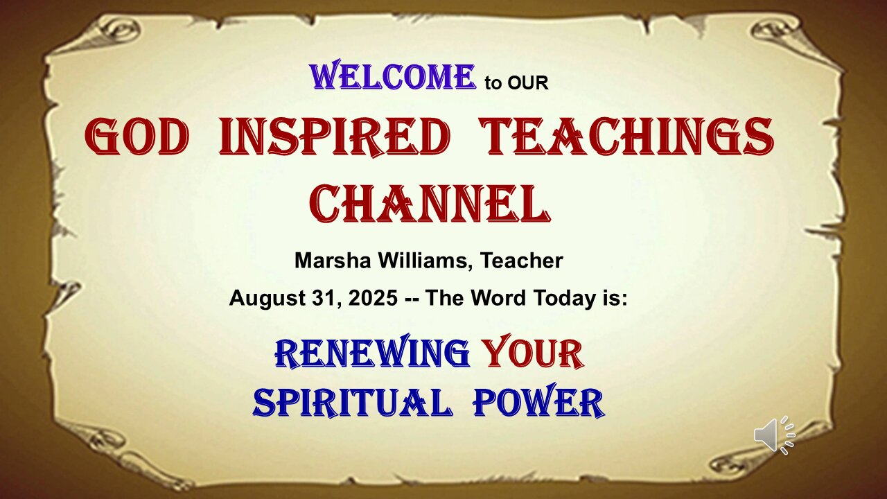 Renewing Your Spiritual Power