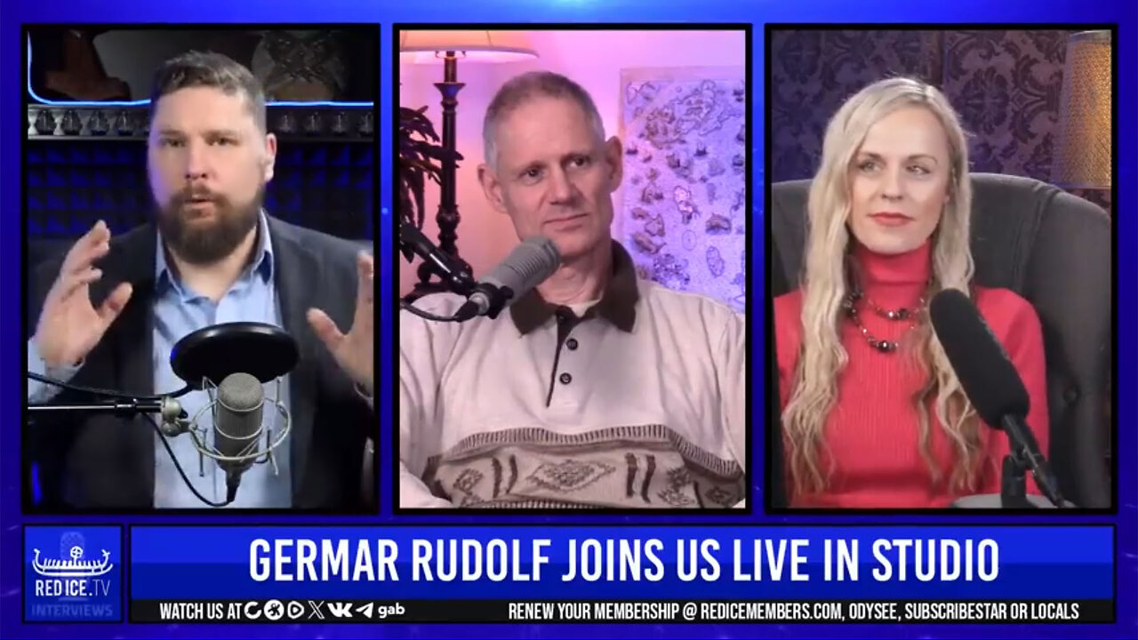 Henrik Palmgren and Lana Lokteff from Red Ice TV Interview Germar Rudolf (Jan. 2025)