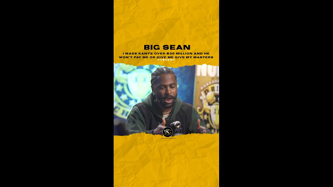 @bigsean I made @ye over $30 Million and he won’t pay me or give me my masters