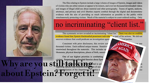 You Were Never Going To Get The Epstein Client List| What Are They Hiding?