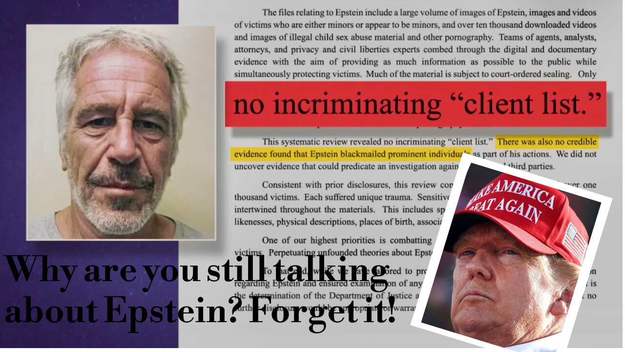 You Were Never Going To Get The Epstein Client List| What Are They Hiding?