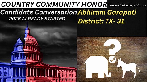 CANDIDATE CONVERSATION: Abhiram Garapati TX-31