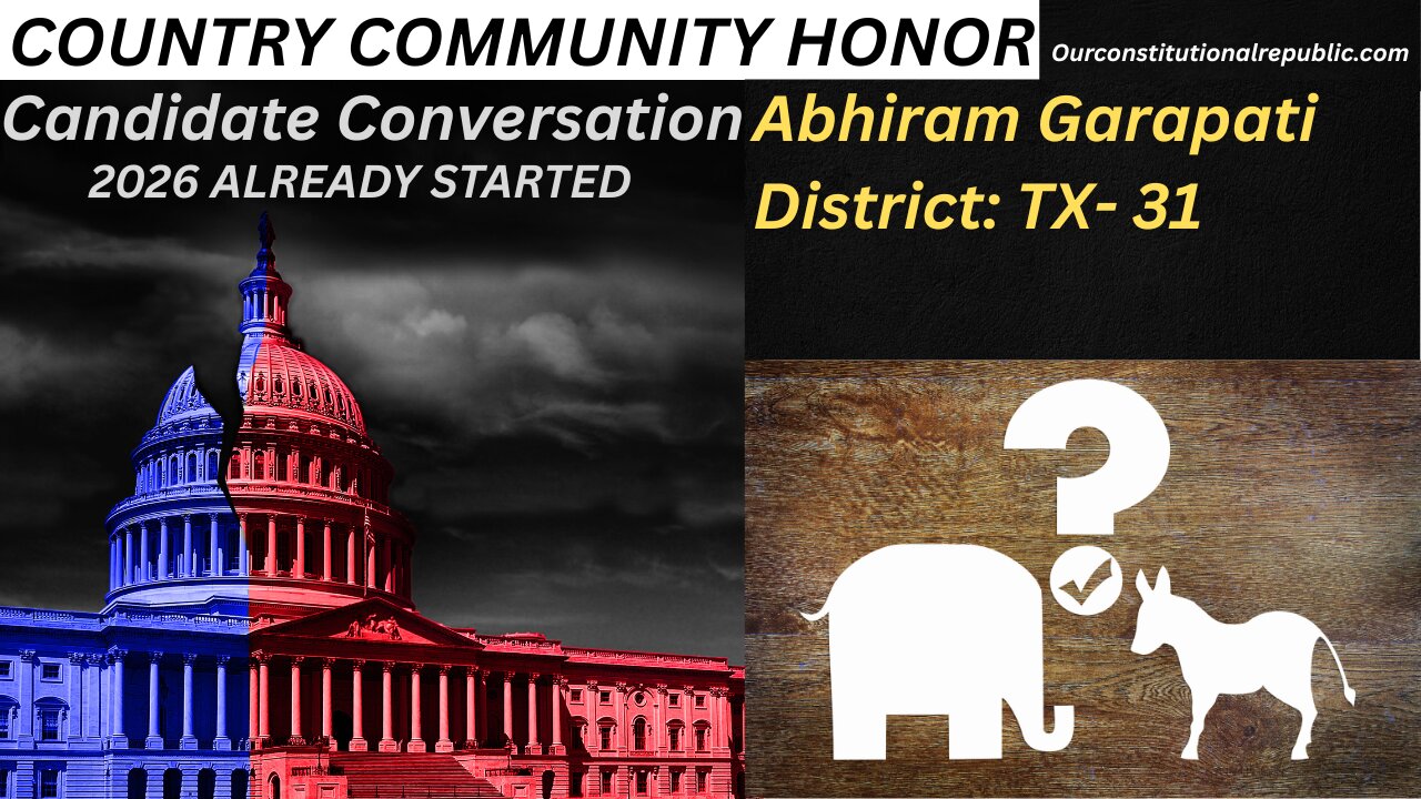 CANDIDATE CONVERSATION: Abhiram Garapati TX-31