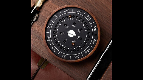 Wooden Adjustable Perpetual Calendar, for Home, Decor & Gift