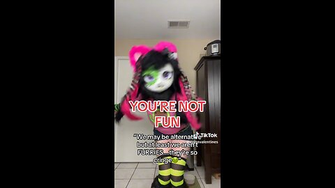 Cute zombie puppy rants about hate of furries 😡FURSUIT VIDEO By @cigsnvalentines #furry #fursuit