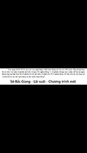 Sở Bắc Giang: Vào ngày 01/04/2023, ông An vay ngân hàng 300 triệu đồng với lãi suất 8% /năm. Ông