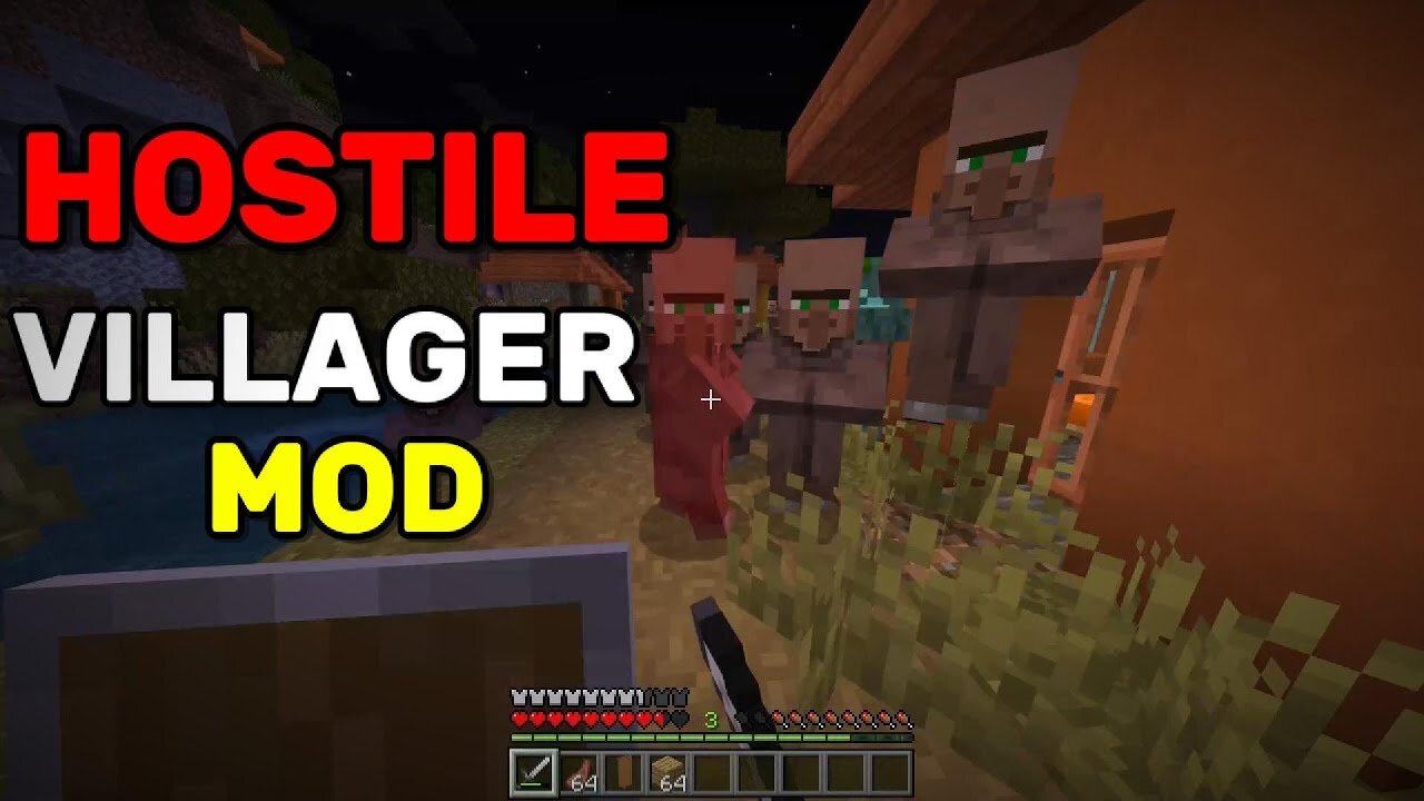 Minecraft But Villagers Are HOSTILE