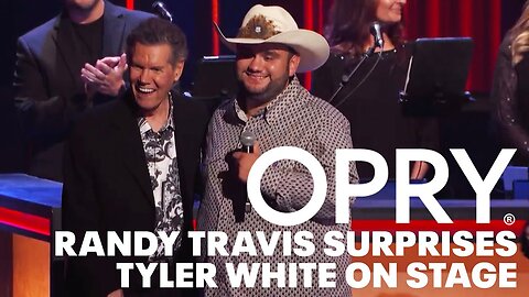 Randy Travis Surprises Tyler White from 'Love On The Spectrum' on Stage at the Grand Ole Opry
