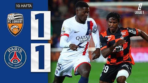 FC LORIENT PARIS SAINT GERMAIN 1 1 Week 10 Ligue 1 McDonalds 25 26