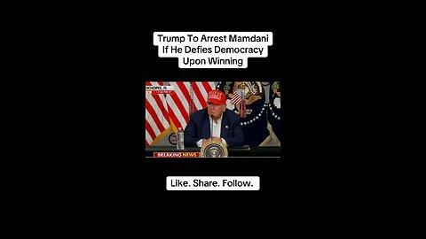 Trump says he will arrest Zohran…
