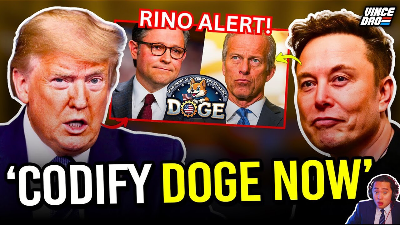 Trump DECLARES WAR on RINOs as White House DEMANDS Republicans Pass DOGE Reforms