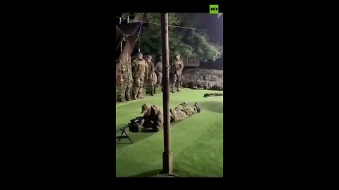 Insane machine gunner trench drill from Russian army