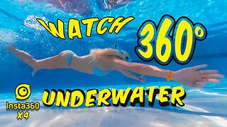Underwater Beauty in Leopard Bikini | Insta360 X4 Slow Motion Magic!