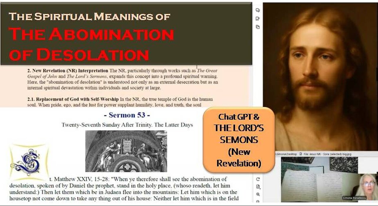 The Abomination of Desolation - Chat GPT & The Lord's Sermons (New Revelation)