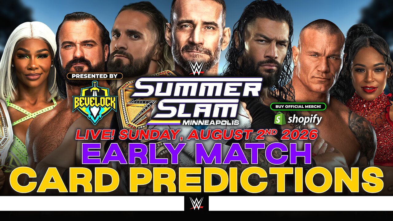 WWE SummerSlam 2026 Sunday - Match Card Predictions [v2]