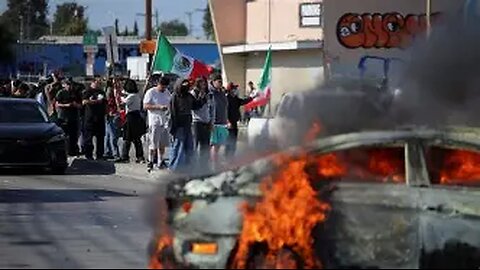 Cars Set Ablaze in LA Amid Third Day of Anti-ICE Protests
