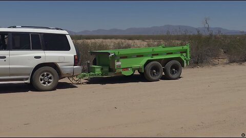 Tractor & Trailer: Building Our Desert Dome Foundation!