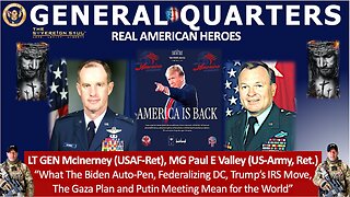 Brad Wozny, Gen McInerney & MG Paul E. Vallely BIG Intel Aug 13: "Biden Auto-Pen, Trump-Putin Mtg"