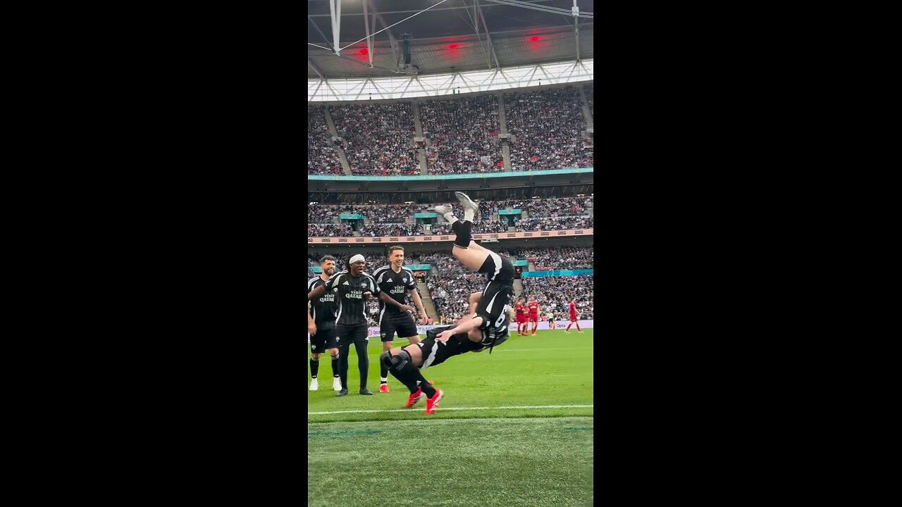 WWE style goal celebration #Football #wwe #Raslin