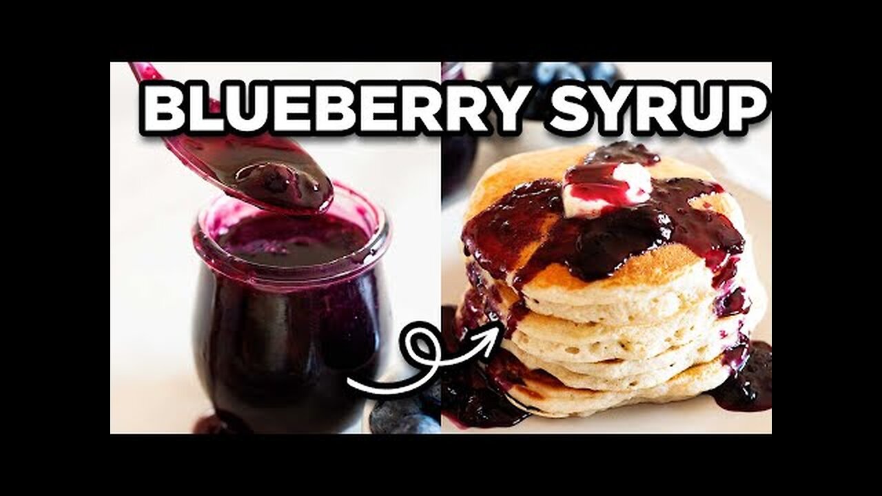 Homemade Blueberry Syrup for Pancakes | IHOP Copycat Recipe