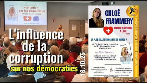 L'influence de la corruption sur nos démocraties suisse et européenne - Liège 18/10/2025