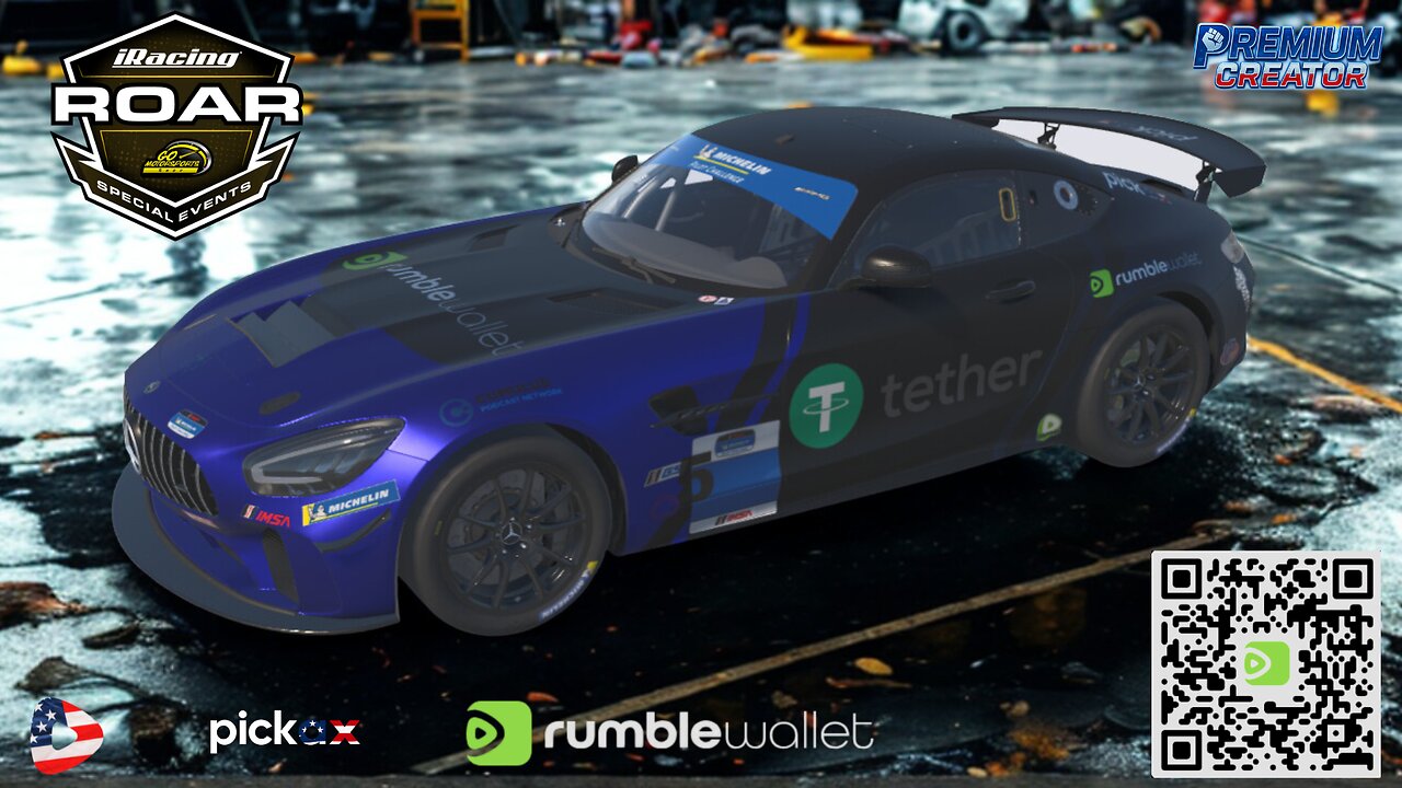 🏁iRACNG DAYTONA ROAR BEFORE THE 24: 2HR ENDURO IN RUMBLE WALLET MERCEDES AMG GT4 LIVE! #ALG #AGB