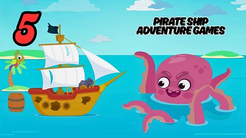 Octopus Attack & Fireworks Celebration – Pirate Ship Game Part 5