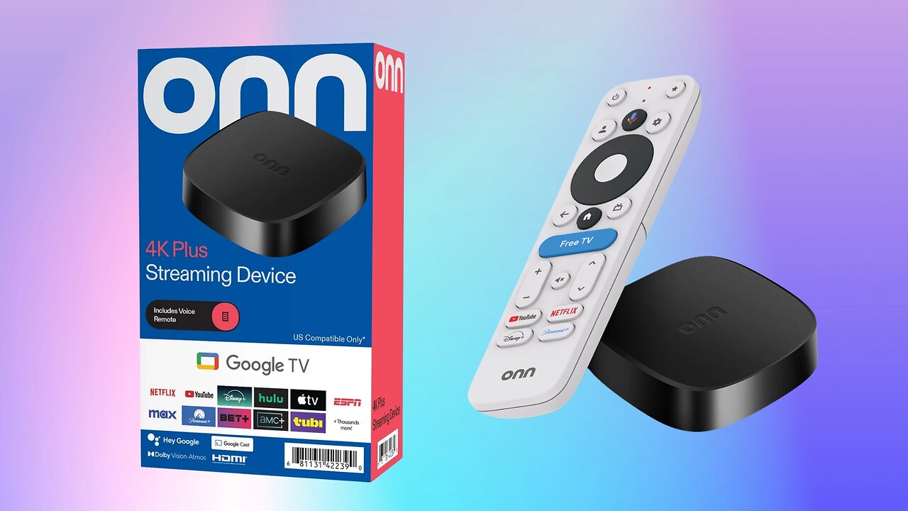 Onn Google TV 4K Plus Streaming Device