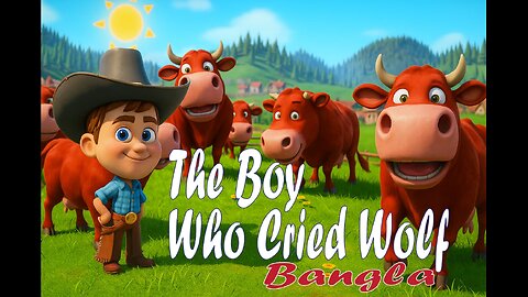 রাখাল ছেলে ও নেকড়ের গল্প 🐺 | The Boy Who Cried Wolf | Bengali Moral Story | ToonyWorldAi