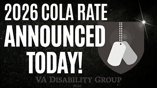 2026 COLA Increase Announced!