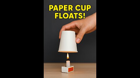 Hot Air Balloon Experiment with Paper Cup & Candle! 🔥🎈