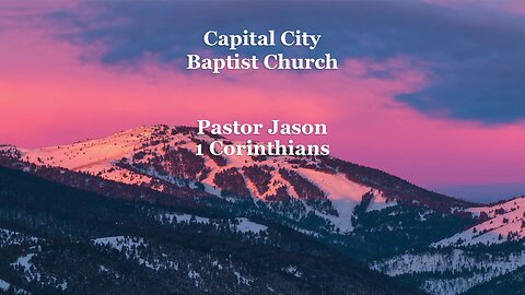 Pastor Jason 1 Corinthians chapter 7 part 3. 3-23-25.