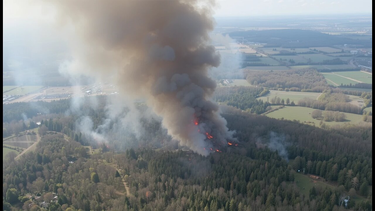 NL-Alert Sent as Major Forest Fire Breaks Out Near Drunen!