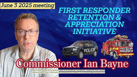 My Plan to Help First Responders in Nye County