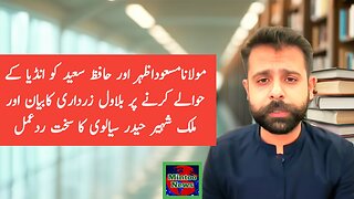 Big reply by ShBilawal'ialvi on Bilawal statement regarding Hafiz Saeed
