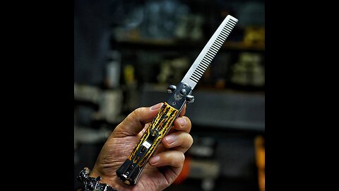 Portable Foldable Stainless Steel Comb, with Bottle Opener & Screwdriver, for Hair & Beard