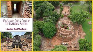 Wat Sanam Chai & Chedi of the Unknown Warrior - Suphan Buri Thailand 2025 - With Drone Footage