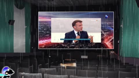 MACRON parle dans son bocal pendant que le Titanic de la République Satanique coule