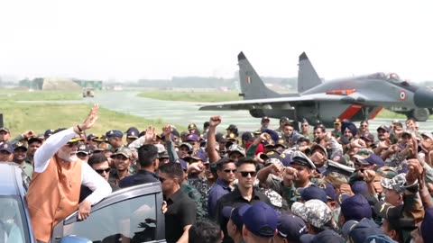 At the Adampur Air Base, met our brave army personnel. PRIME MINSTER OF INDIA