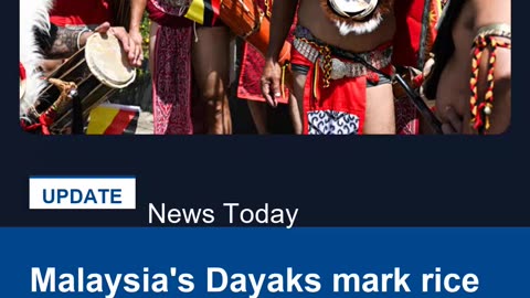 Malaysia's Dayaks mark rice harvest end with colourful parade
