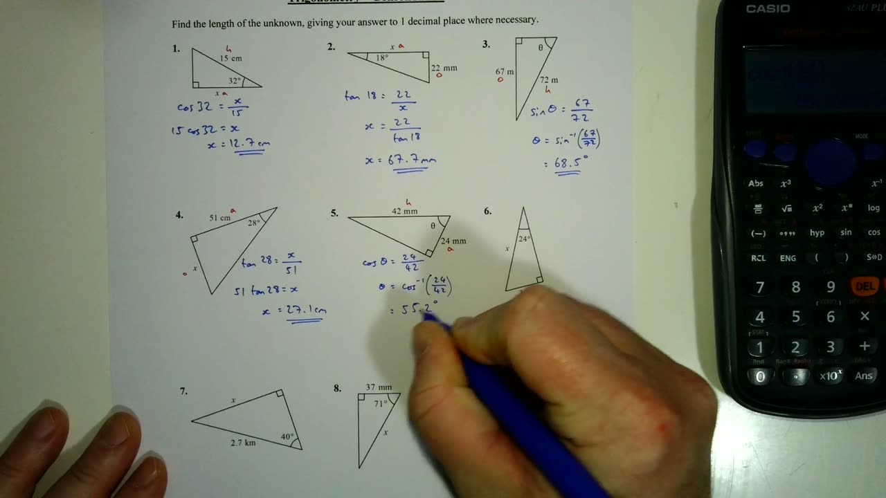 Trigonometry 05 - Consolidation Solutions