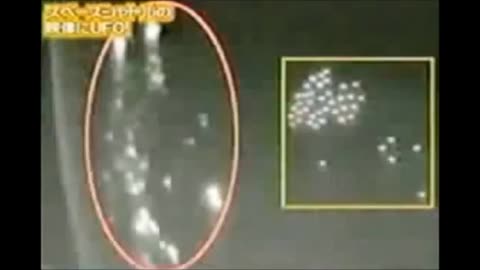 Flotte d'OVNIs filmée par un satellite japonais