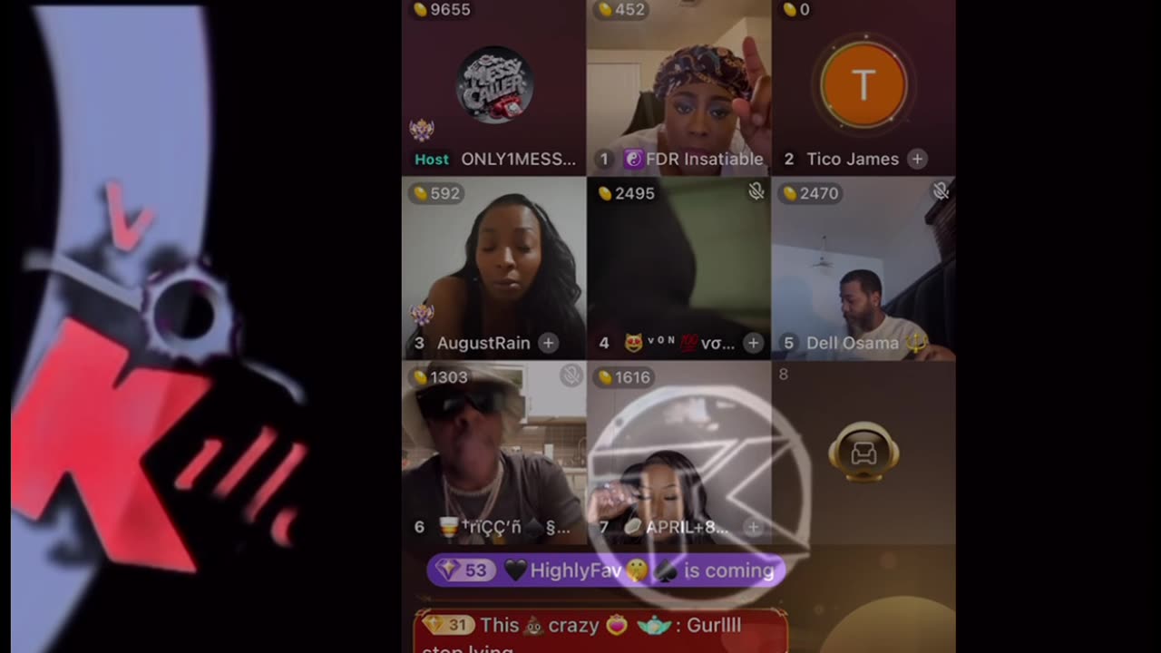 CHINA RED VS LEO & HALF OF NOSE VON VON