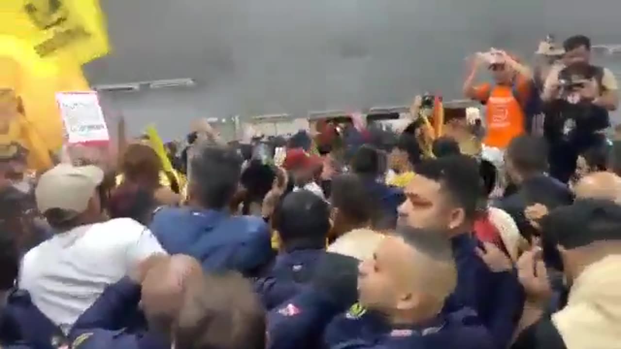Protesters armed with batons storm UN climate change conference COP30 in Belem, Brazil;