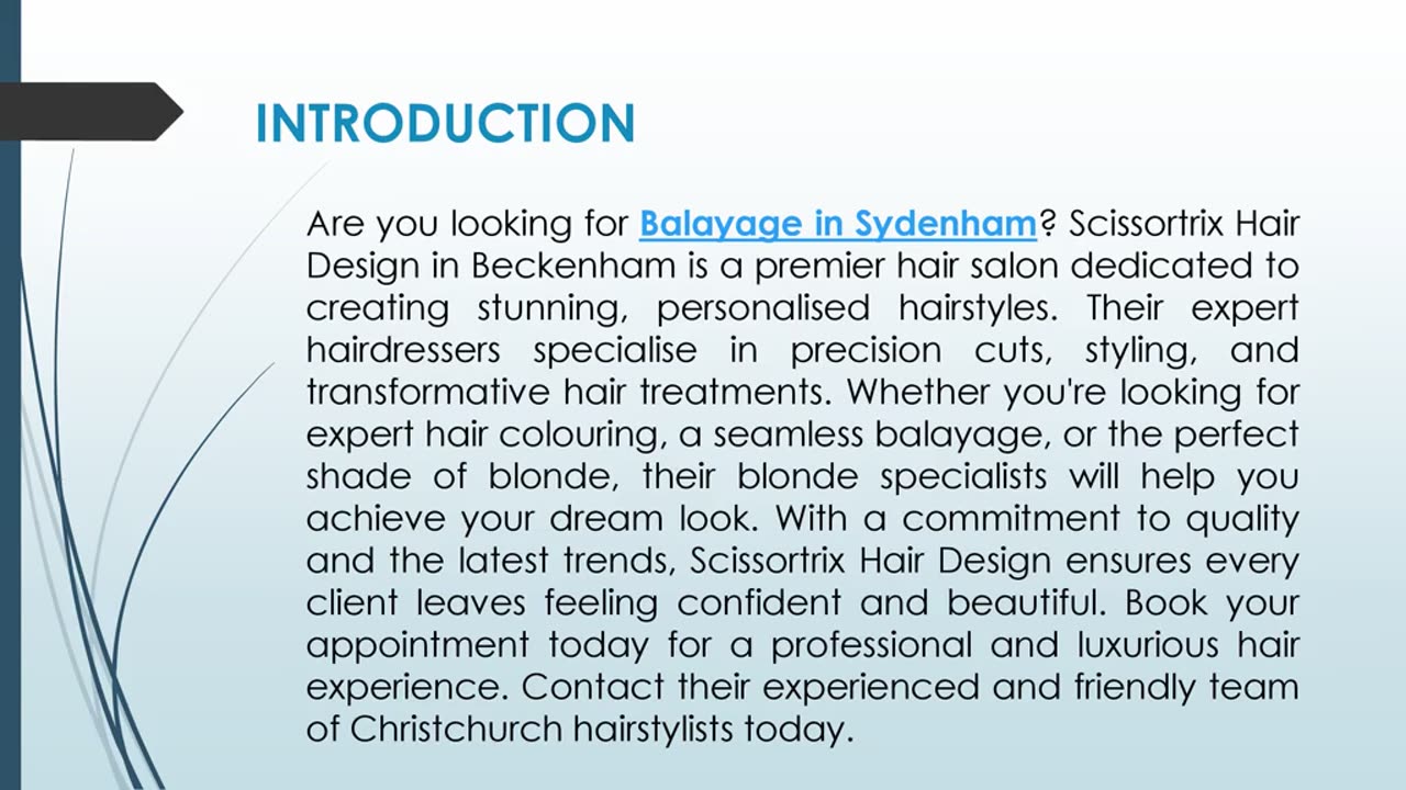 Are you looking for Balayage in Sydenham?