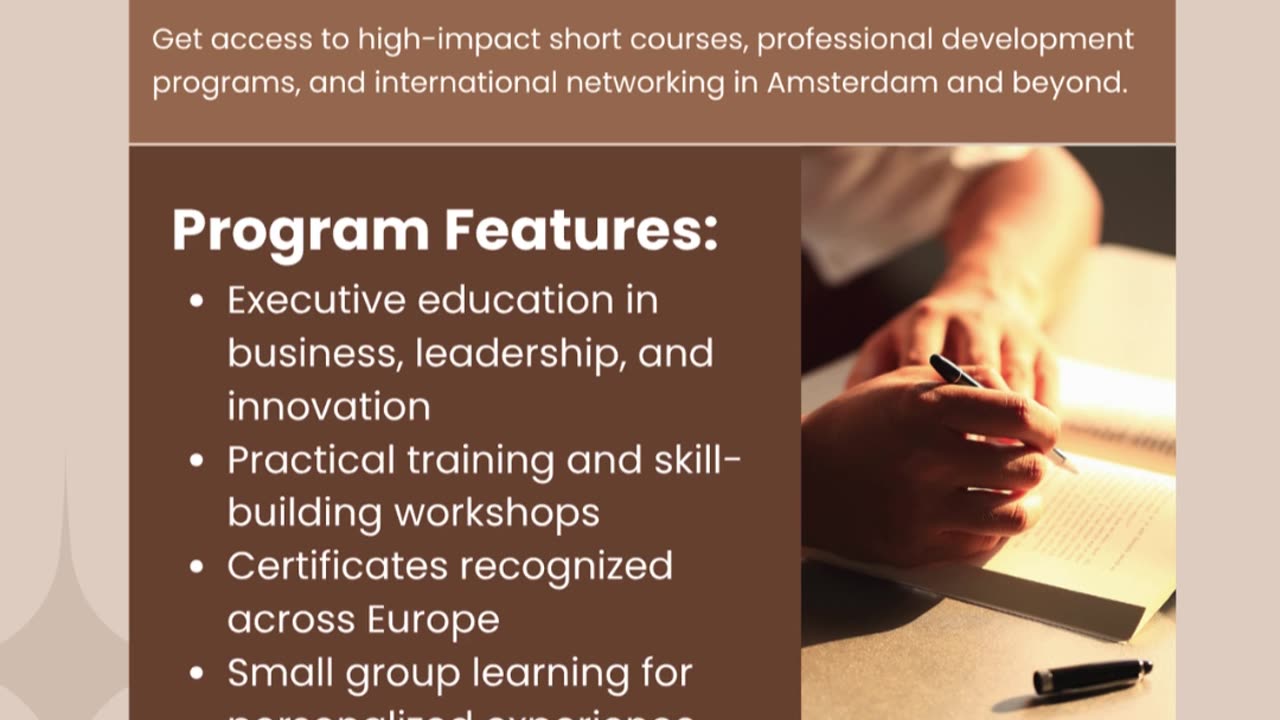 Executive Learning in Amsterdam with Divine Associates Ltd & Netherlands Education Group